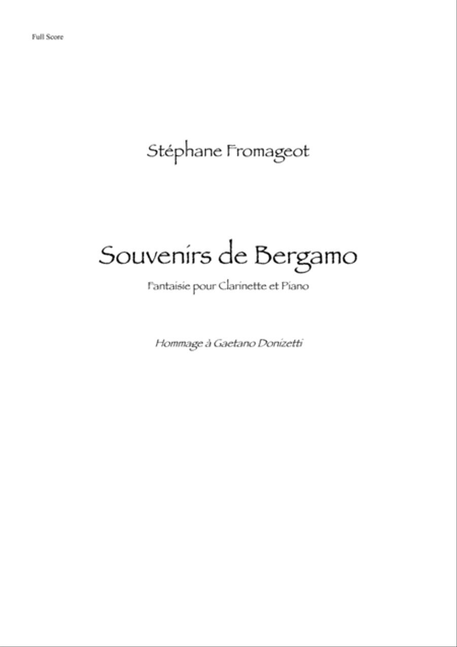 Souvenirs de Bergamo Woodwind Duet scores gallery preview page 1