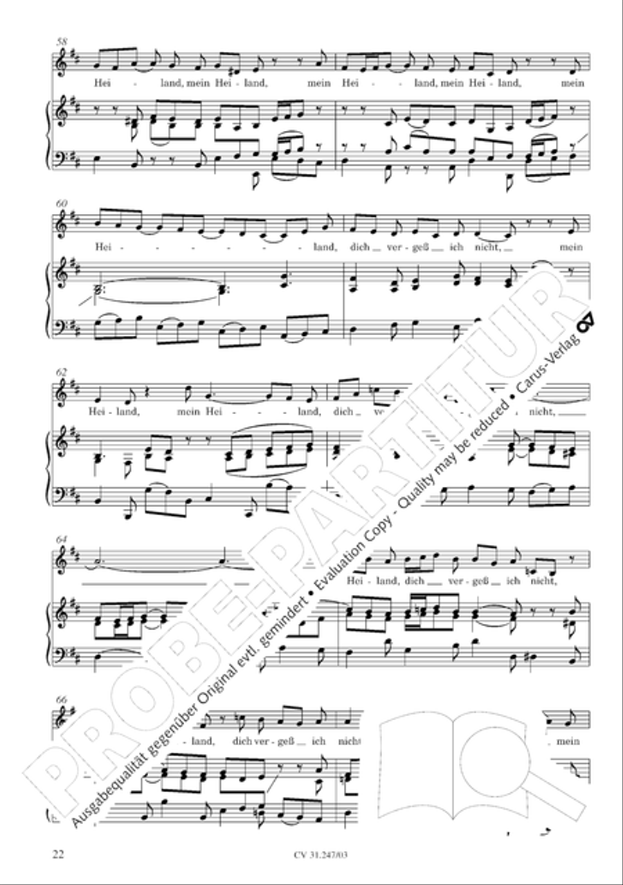 St. Mark Passion (Markus-Passion) 4-Part scores gallery preview page 23