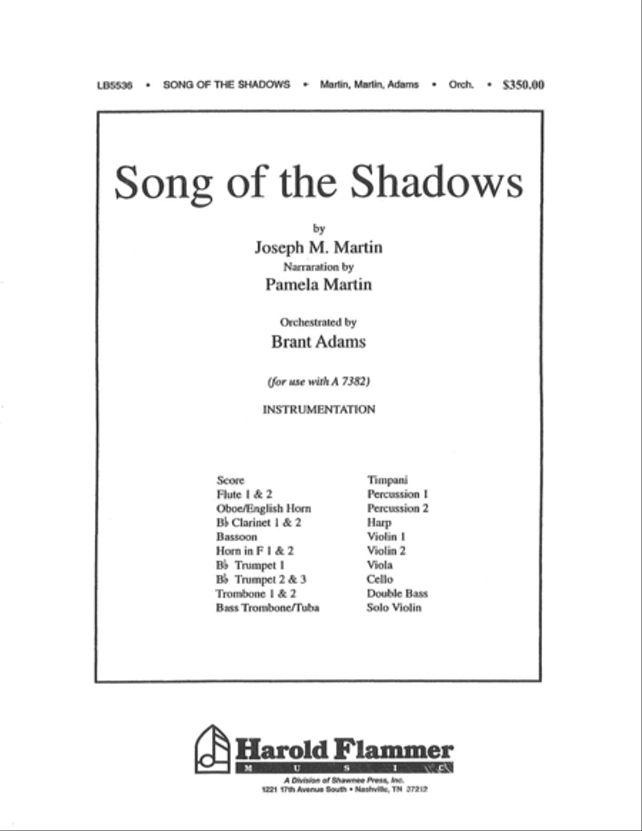 Song of the Shadows Song of the Shadows Choir scores gallery preview page 1