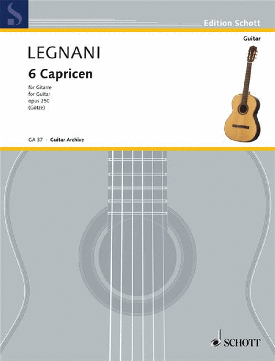 6 Caprices, Op. 250 Acoustic Guitar scores gallery preview page 1