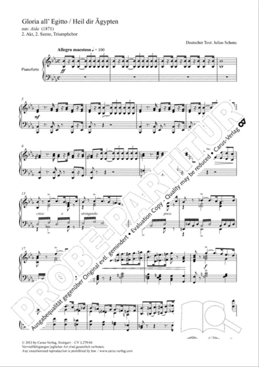Gloria all' Egitto TTBB scores gallery preview page 2