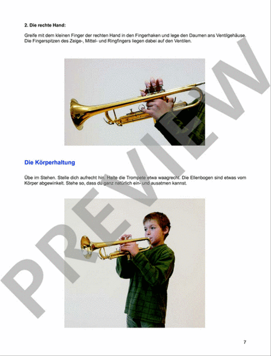 Trompetenschule für Anfänger Vol. 1 Trumpet scores gallery preview page 3