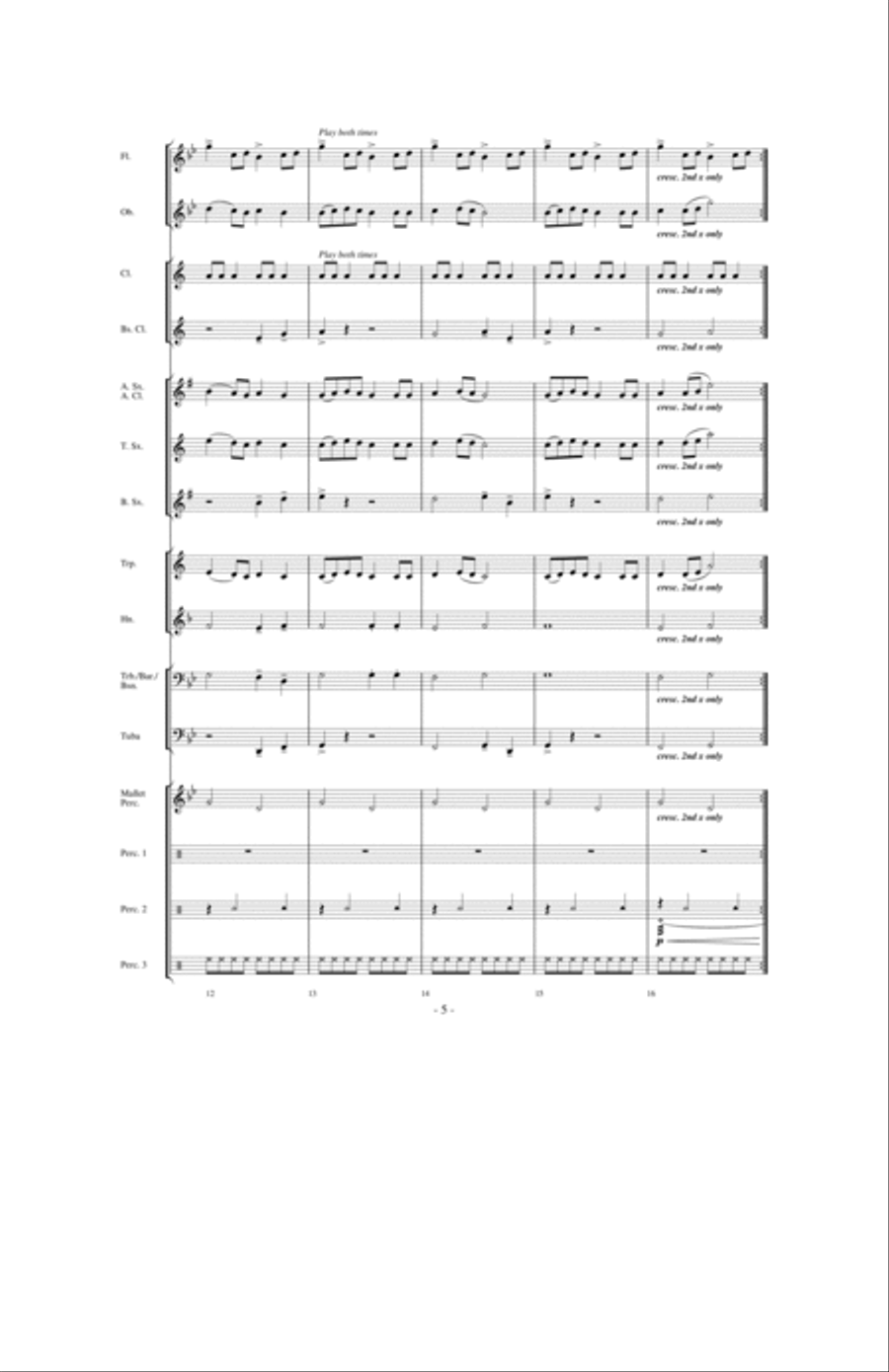 A World Holiday Celebration Concert Band scores gallery preview page 4