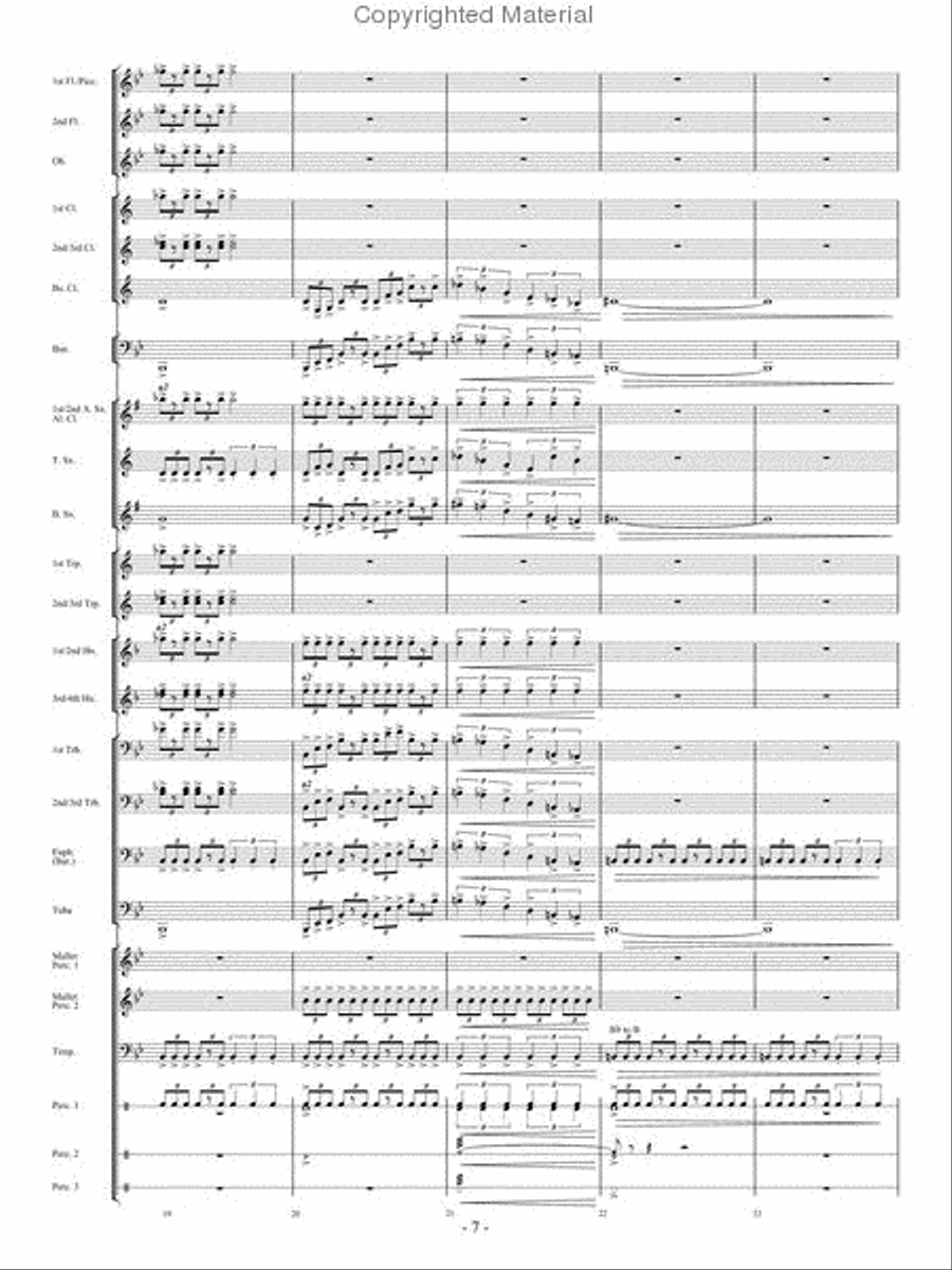 From the Eye of the Storm Concert Band scores gallery preview page 6