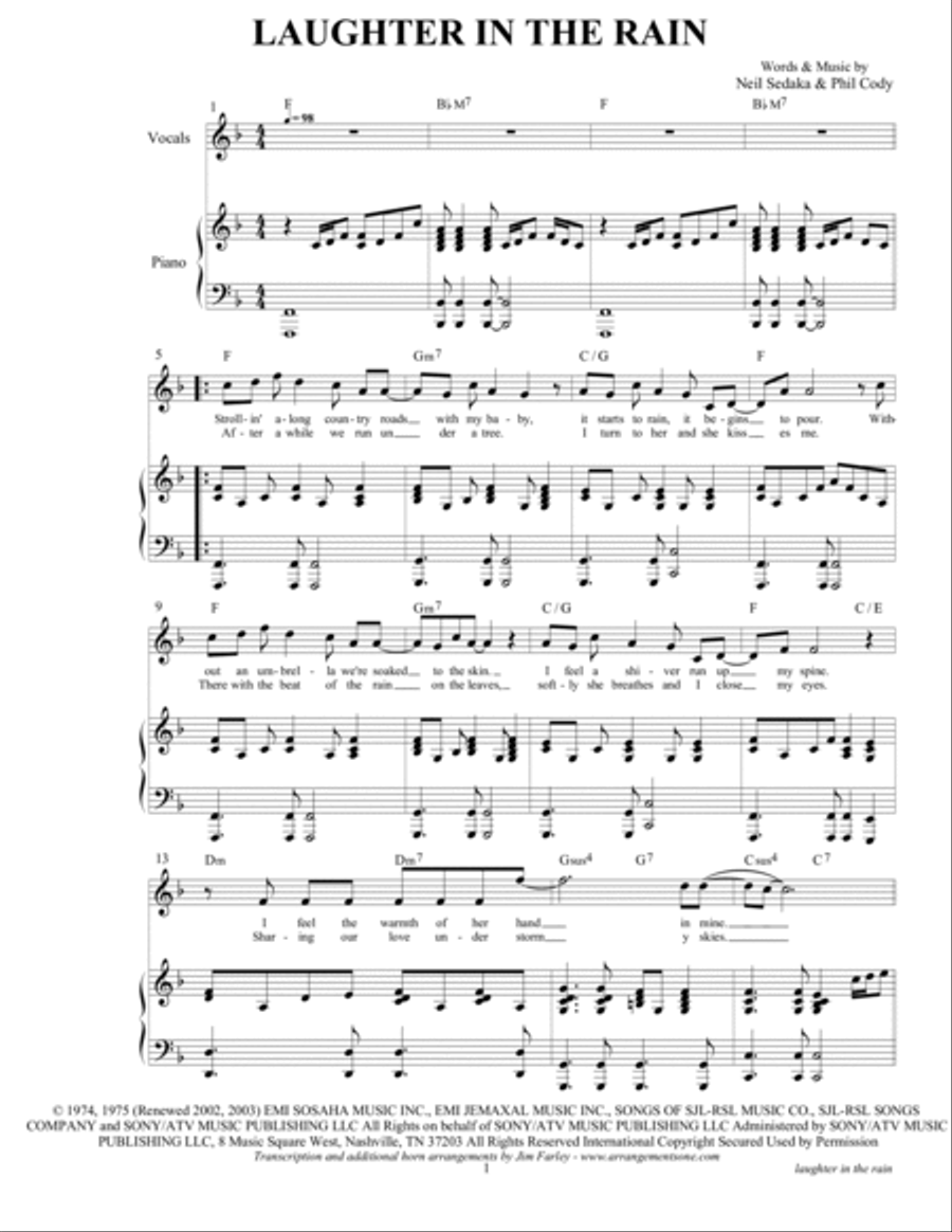 Laughter In The Rain Laughter In The Rain Piano, Vocal, Guitar scores gallery preview page 3