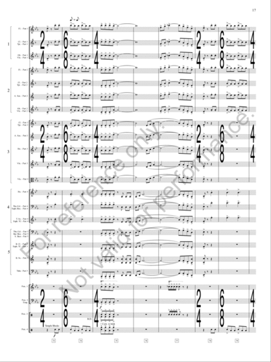 Danza Sonora Concert Band scores gallery preview page 18