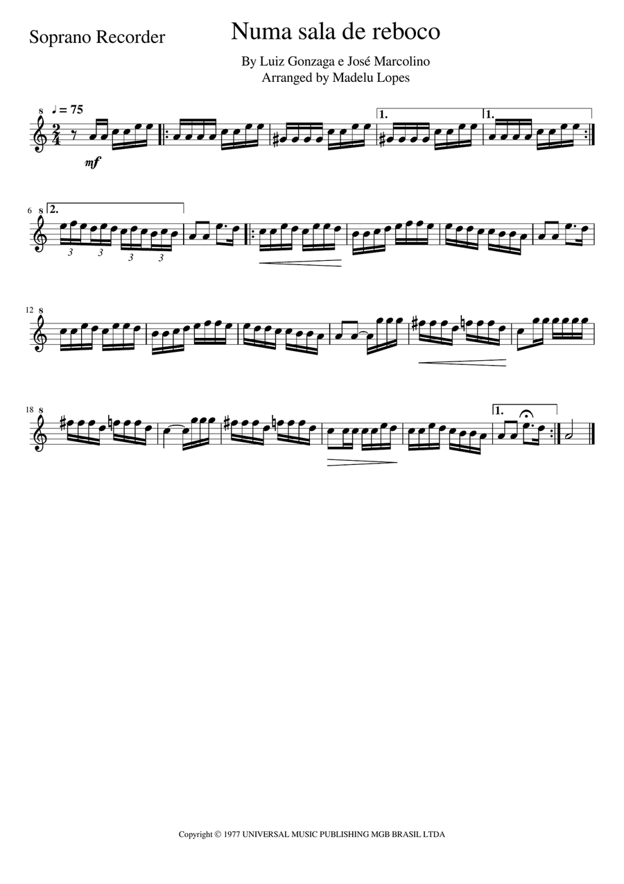 Numa Sala De Reboco Small Ensemble scores gallery preview page 3