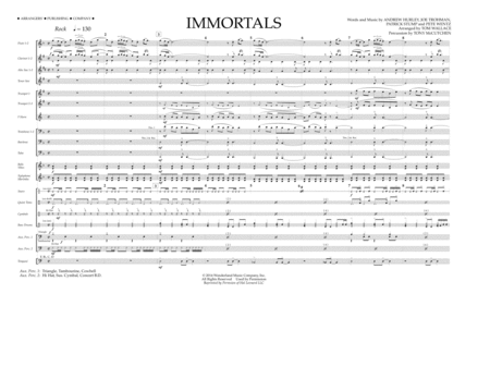 Immortals (from Big Hero 6) (arr. Tom Wallace) - Full Score