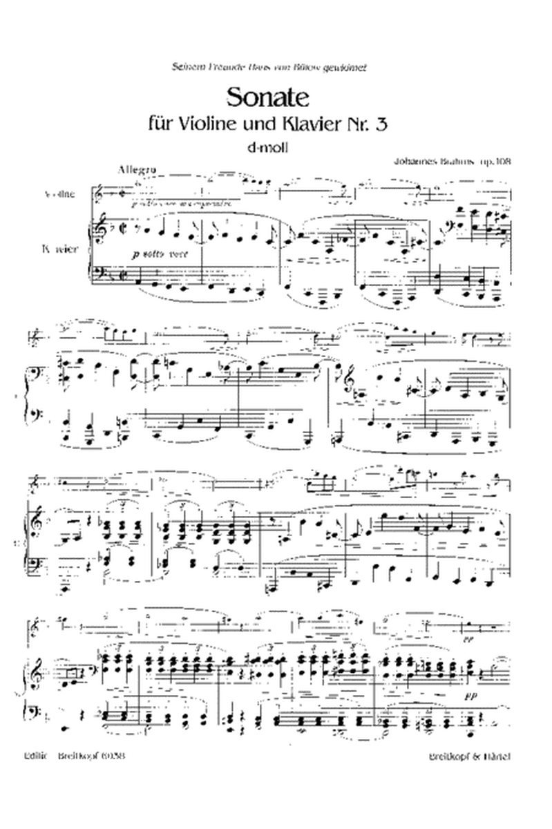 Sonata No. 3 in D minor Op. 108