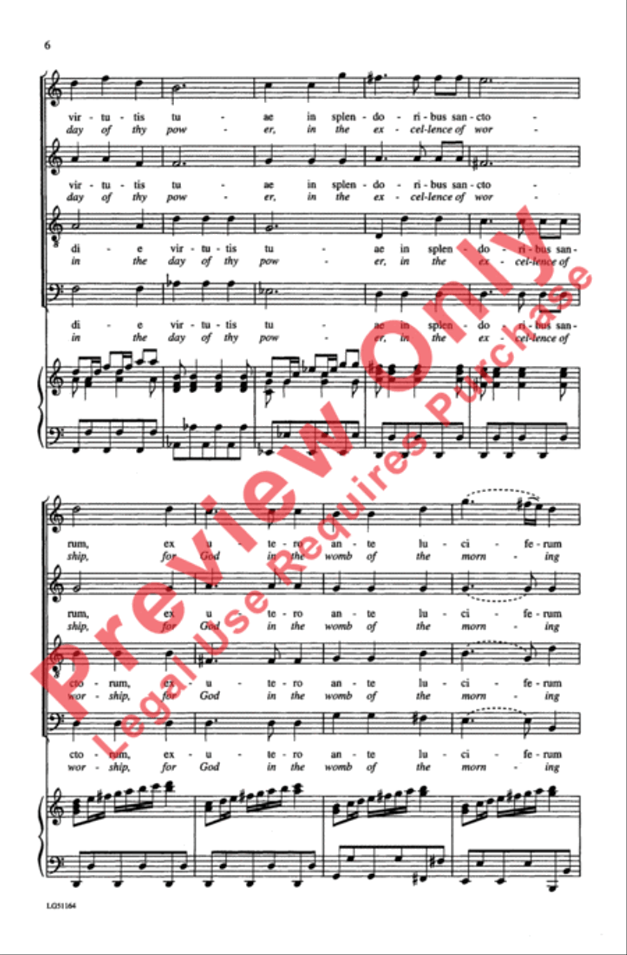 Dixit Dominus, K. 399 Dixit Dominus, K. 399 4-Part scores gallery preview page 6