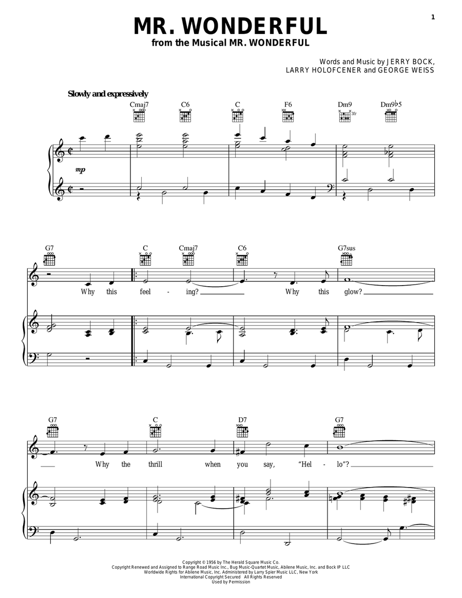 Mr. Wonderful Guitar scores gallery preview page 1