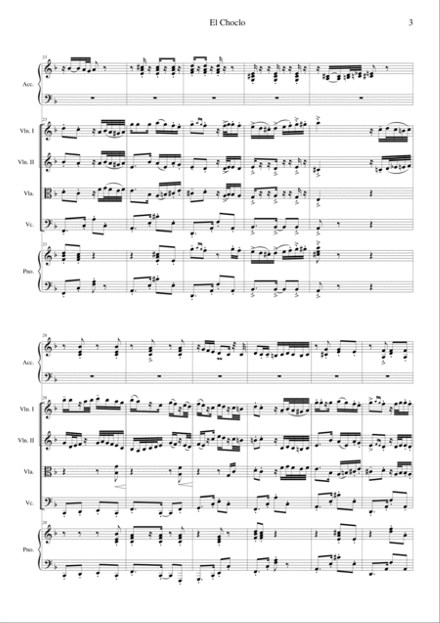 El Choclo Orchestra scores gallery preview page 3