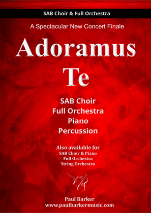 Adoramus Te (SAB Choir & Orchestra)