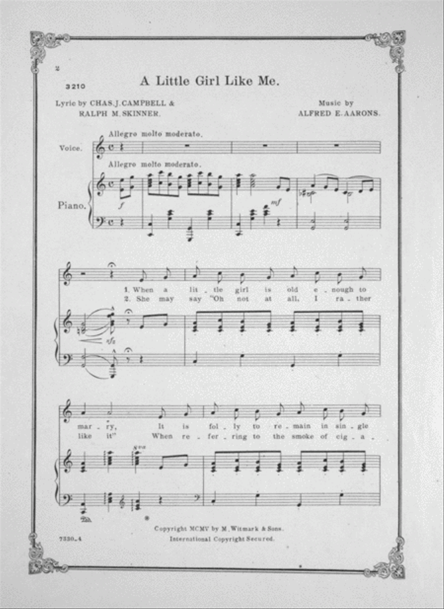 A Little Girl Like Me Voice scores gallery preview page 2
