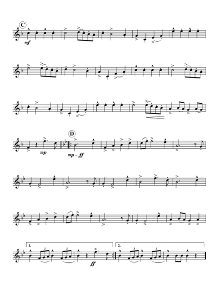 Gruss an Kiel Marsch Brass Quintet scores gallery preview page 5