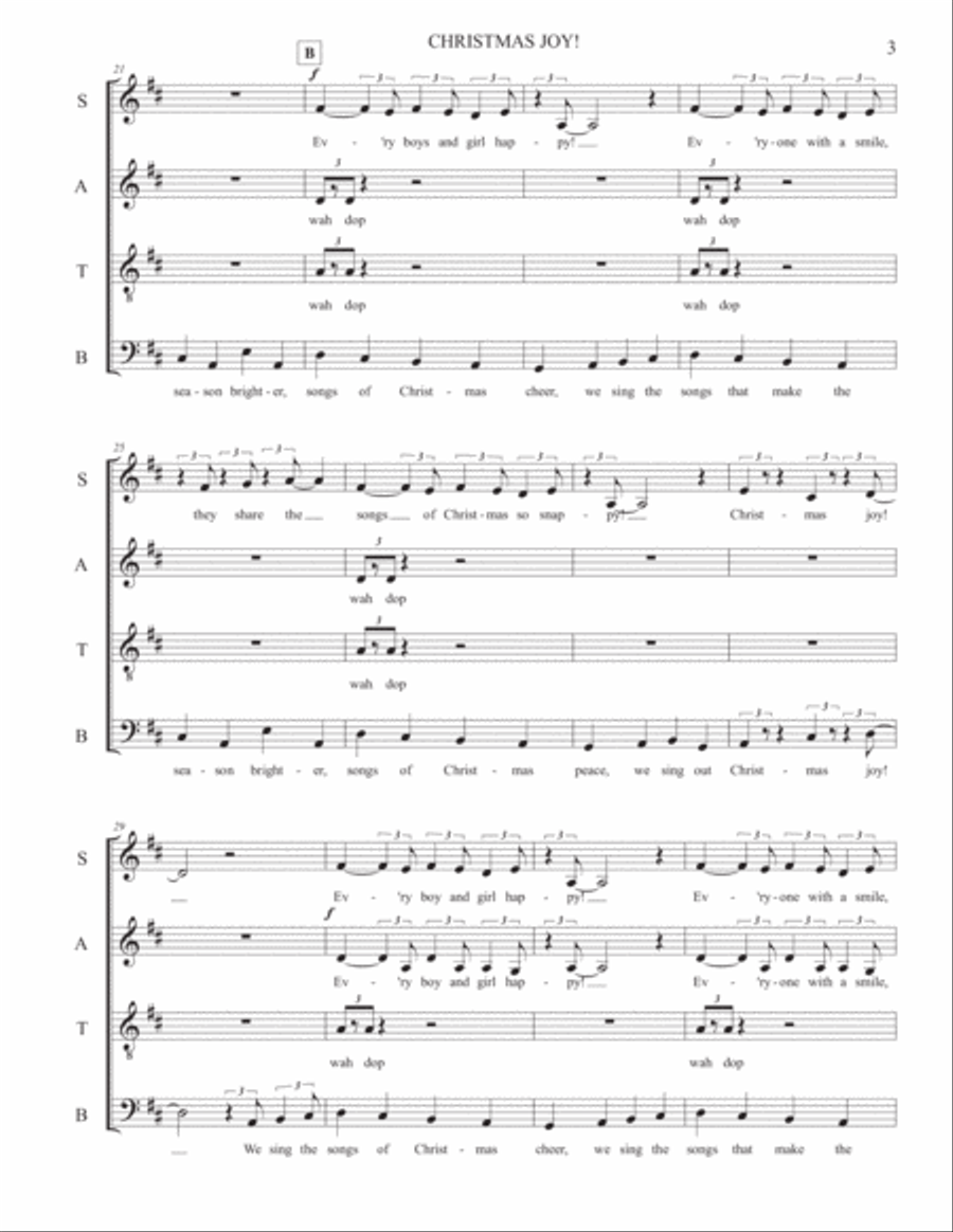 Christmas Joy 4-Part scores gallery preview page 4