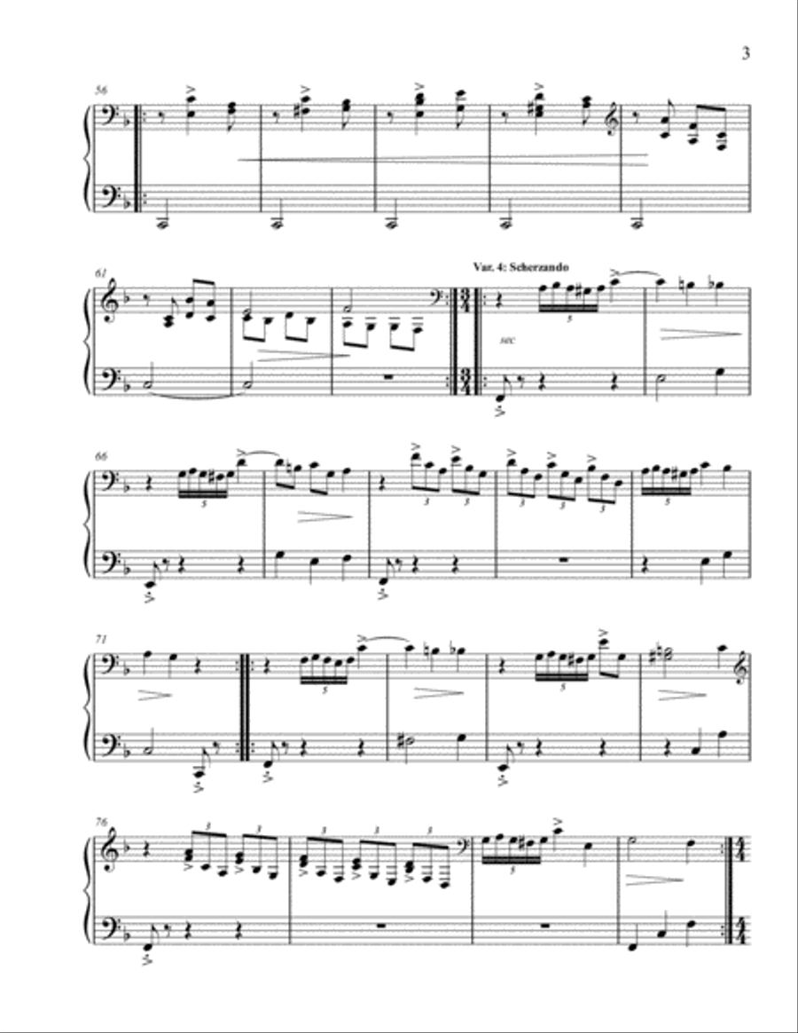 Six Easy Variations on a Theme by Turk