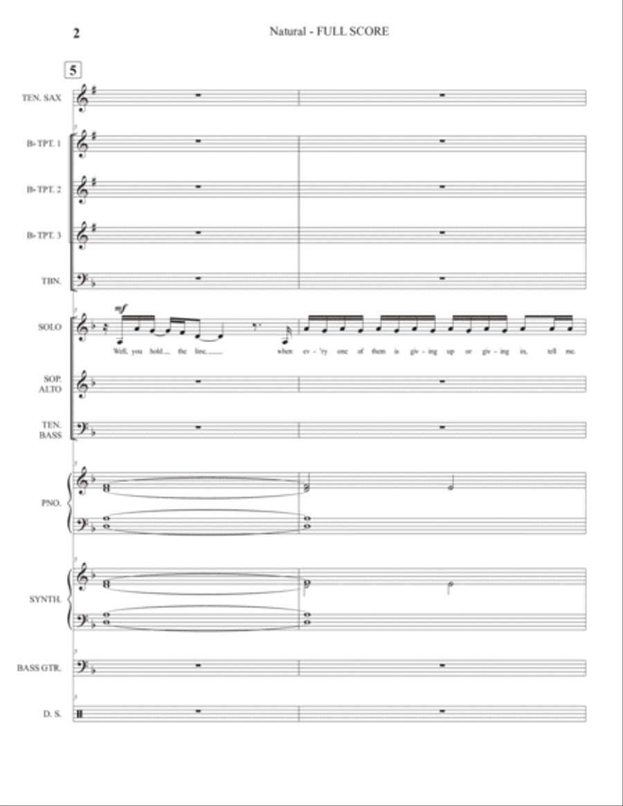 Natural Tenor Saxophone scores gallery preview page 5