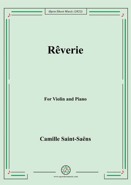 Saint-Saëns-Rêverie,for Violin and Piano image number null