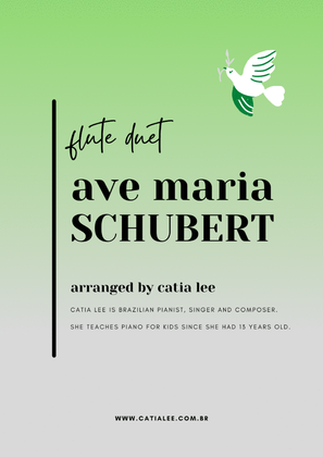 Ave Maria - Schubert for Flute duet - A major