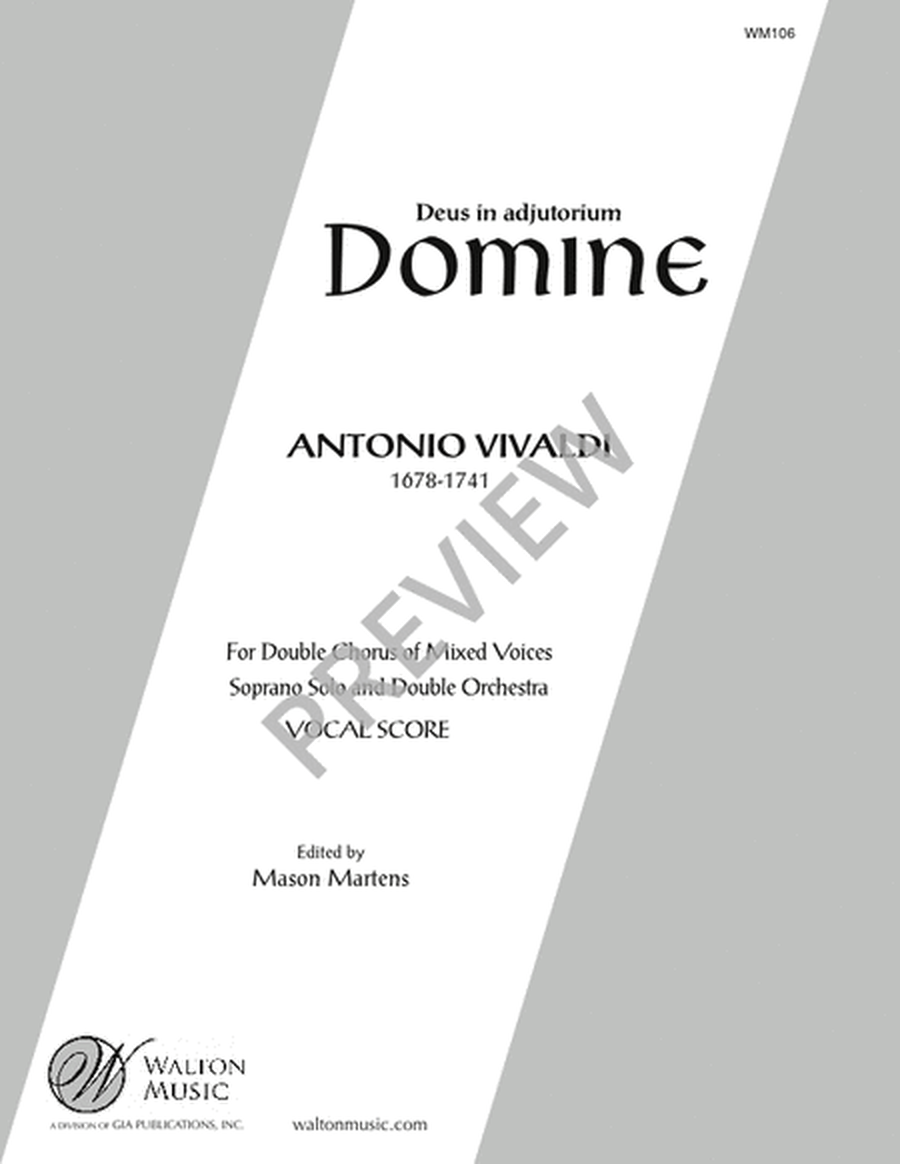 Domine (Vocal Score)