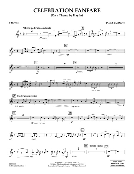 Celebration Fanfare (On a Theme by Haydn) - F Horn 1