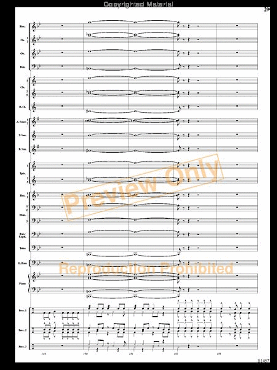 We Wish You a Mambo Christmas Concert Band scores gallery preview page 28