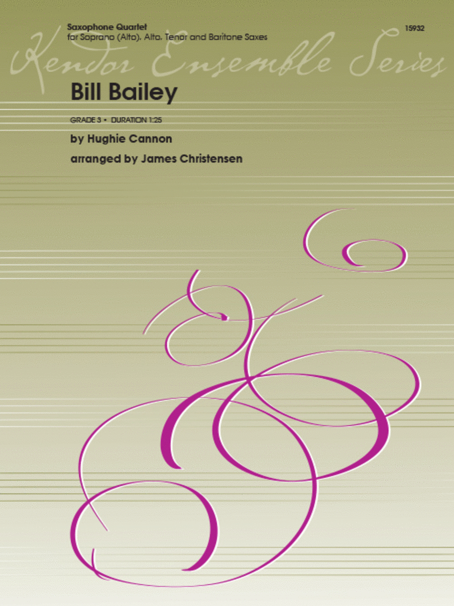 Bill Bailey Saxophone Quartet scores gallery preview page 1