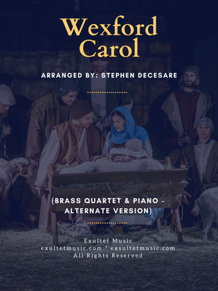 Book cover for Wexford Carol (Brass Quartet and Piano - Alternate Version)