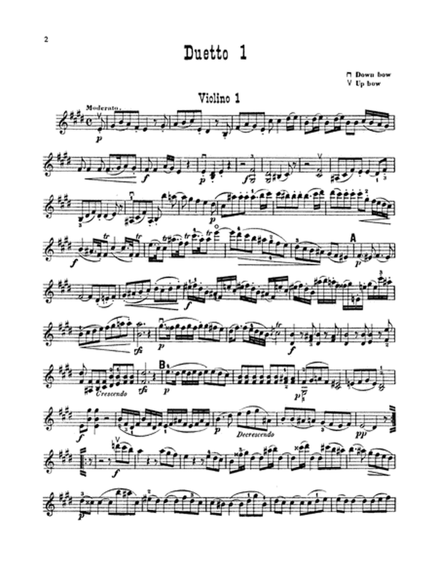 Six Duets For Two Violins