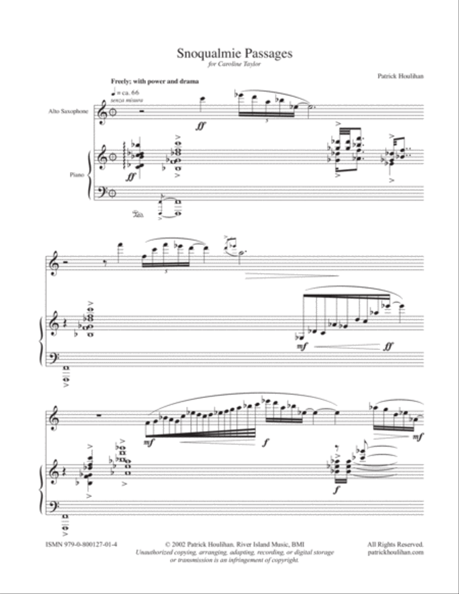 Snoqualmie Passages Alto Saxophone scores gallery preview page 3