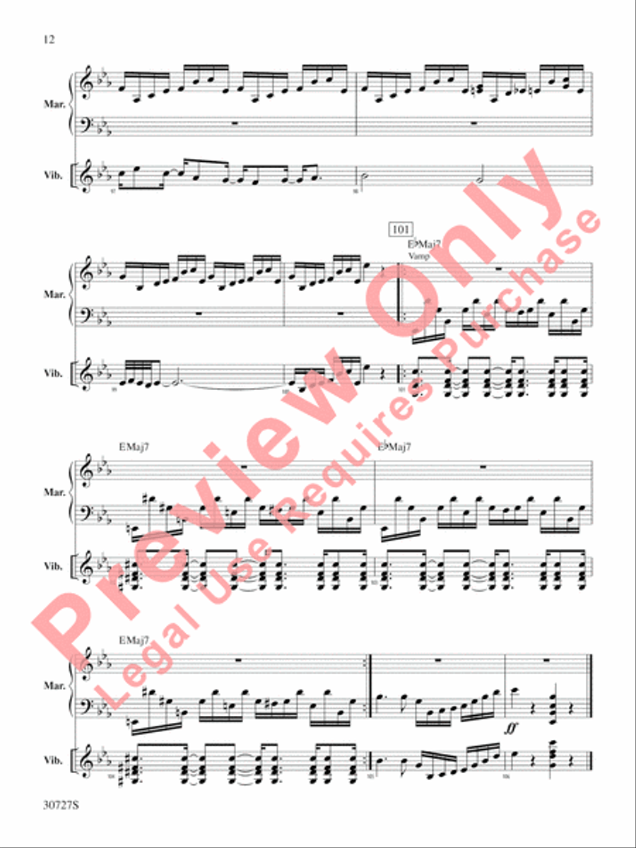 The Gershwin Mallet Collection Percussion scores gallery preview page 13
