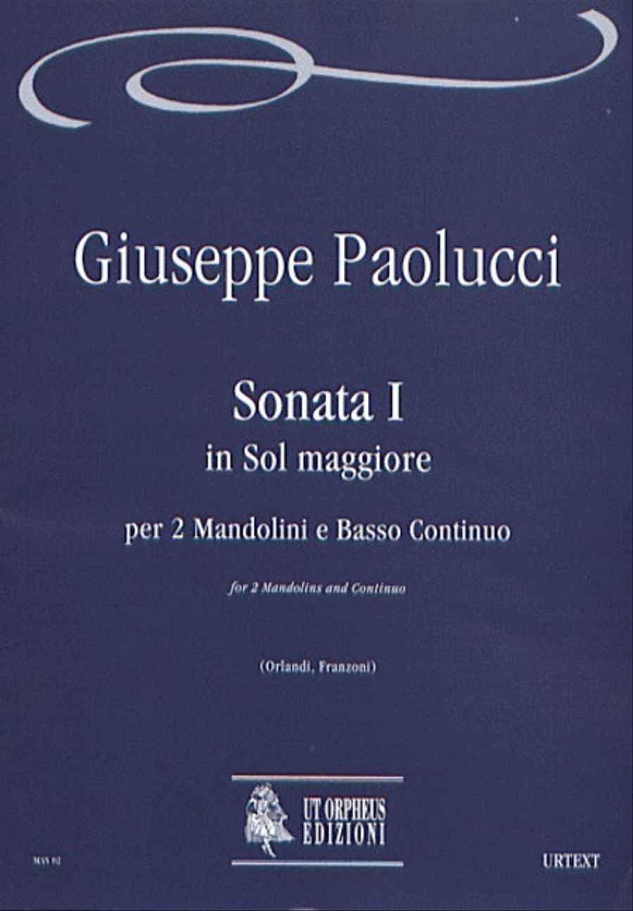 Sonata I in G Major for 2 Mandolins and Continuo Mandolin scores gallery preview page 1