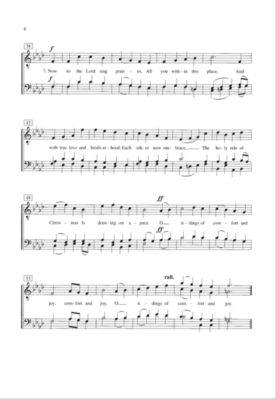 Nine Carols for male voices TTBB scores gallery preview page 6