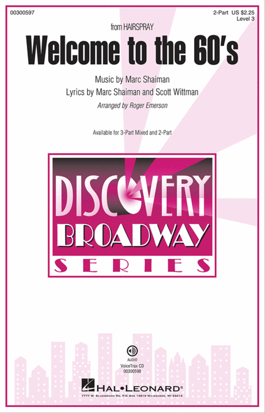 Welcome To The 60's (from Hairspray) 2-Part scores gallery preview page 1