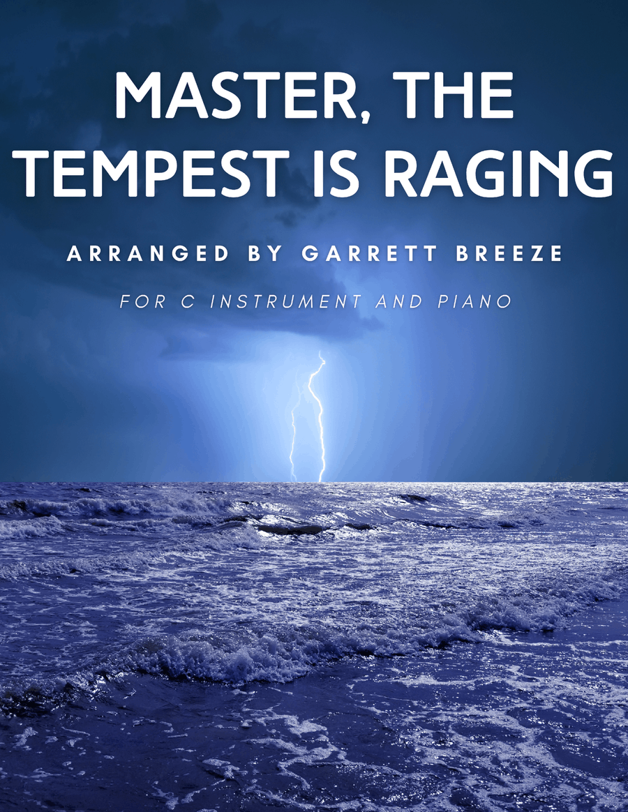Master, the Tempest is Raging (Solo Flute & Piano) Flute Solo scores gallery preview page 1