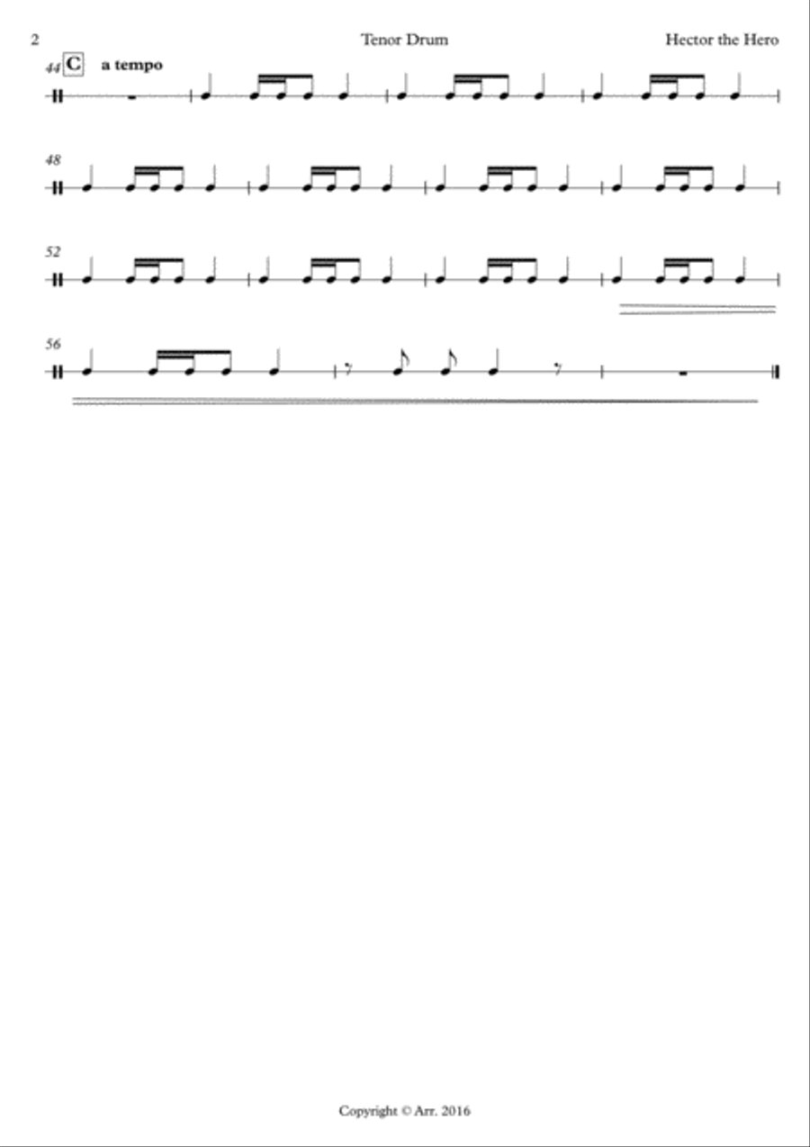 Hector the Hero Piano, Vocal, Guitar scores gallery preview page 6
