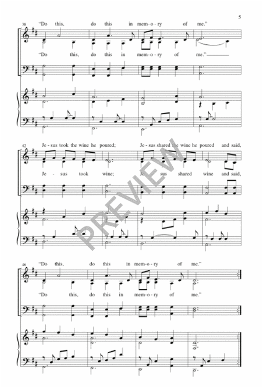 The Last Supper The Last Supper 4-Part scores gallery preview page 6