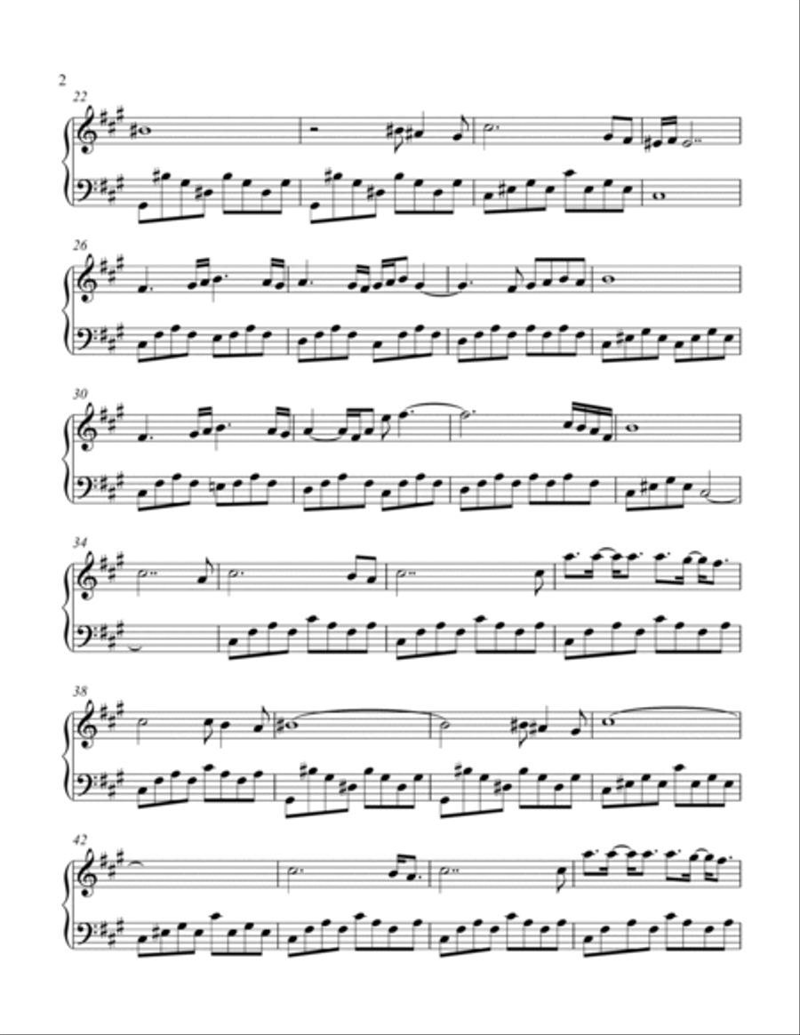 Still Loving You Piano Solo scores gallery preview page 2