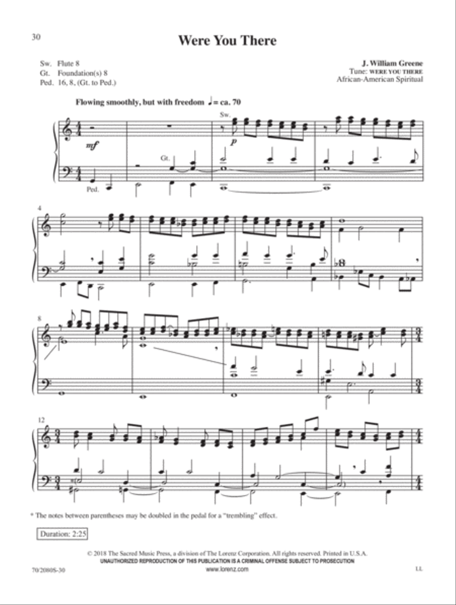 Simply Lent Organ Solo scores gallery preview page 10