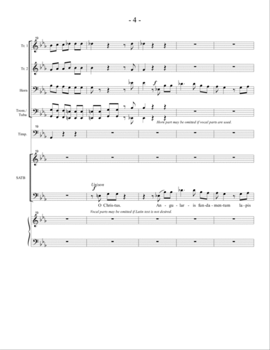 Christ Is Made the Firm Foundation 4-Part scores gallery preview page 4