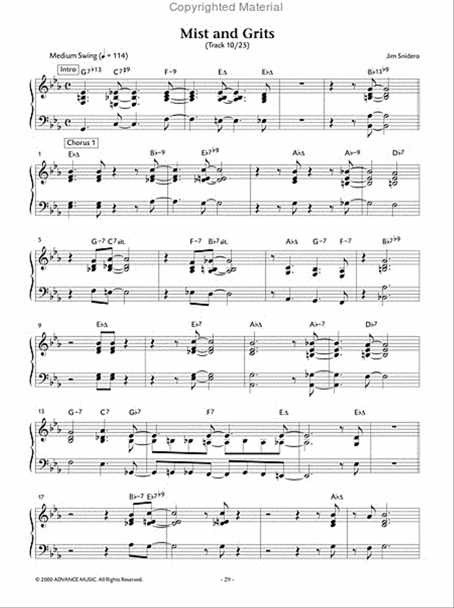 Easy Jazz Conception -- Piano Comping Piano Method scores gallery preview page 11
