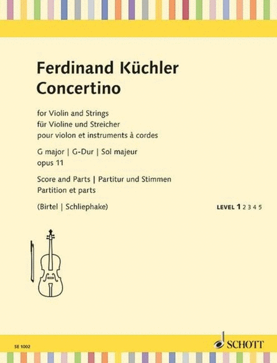 Kuechler - Concertino G Op 11 Violin/Strings