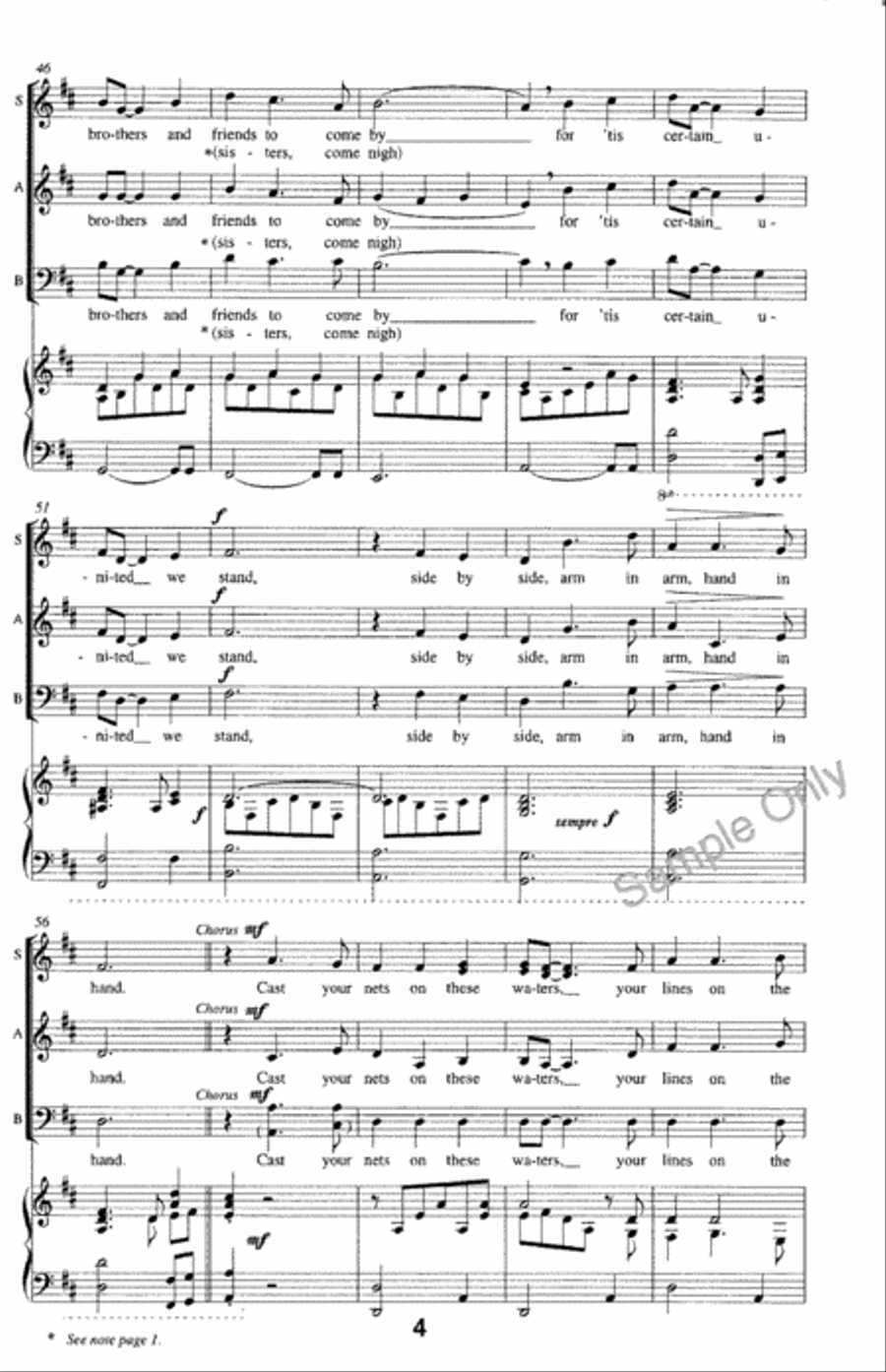 Song For Peace Song For Peace 3-Part scores gallery preview page 5