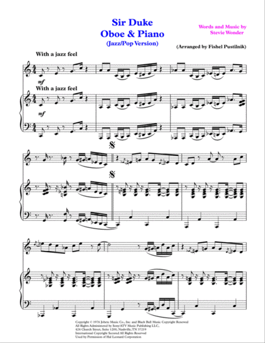 Sir Duke 2 Pianos, 4-Hands scores gallery preview page 2