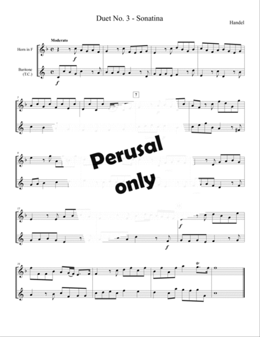 EIGHT DUETS ADAPTED FOR HORN AND BARITONE (TC)