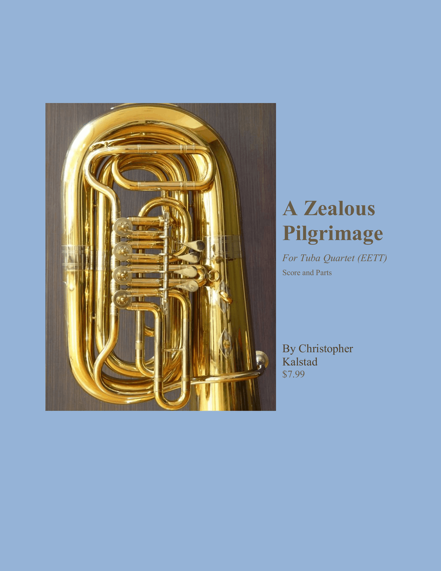 A Zealous Pilgrimage (Tuba Quartet) Brass Quartet scores gallery preview page 1