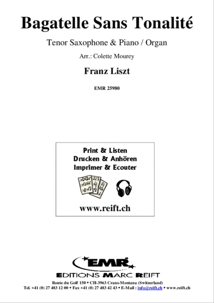 Bagatelle Sans Tonalite Bagatelle Sans Tonalite Tenor Saxophone scores gallery preview page 2