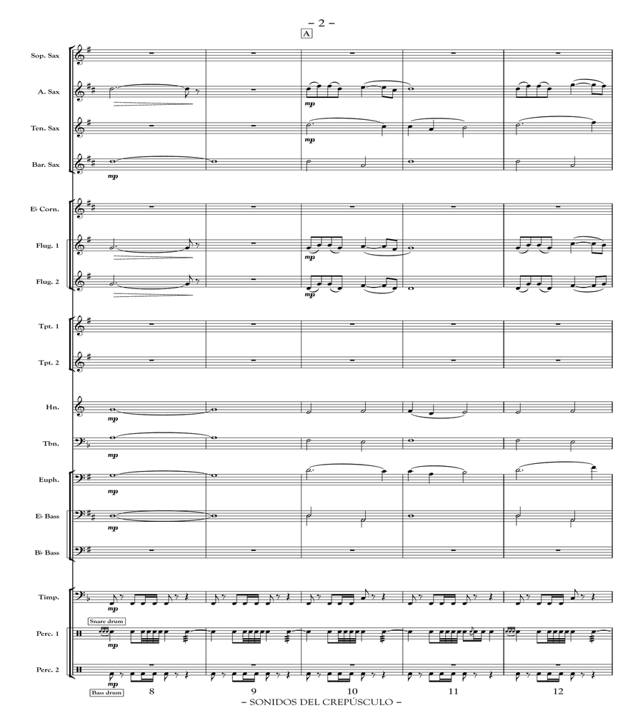 Sonidos del crepúsculo Concert Band scores gallery preview page 3