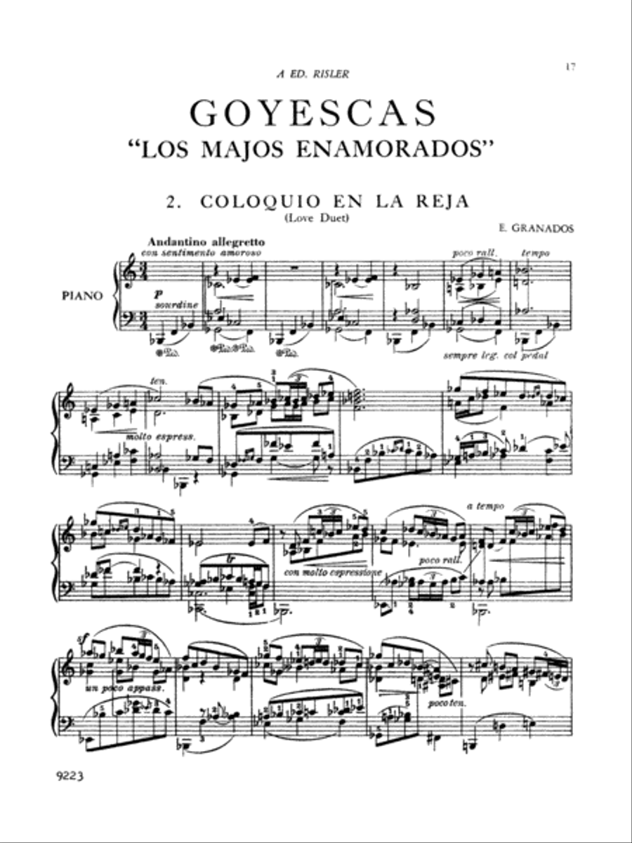 Granados: Goyescas (Complete) Piano Solo scores gallery preview page 1